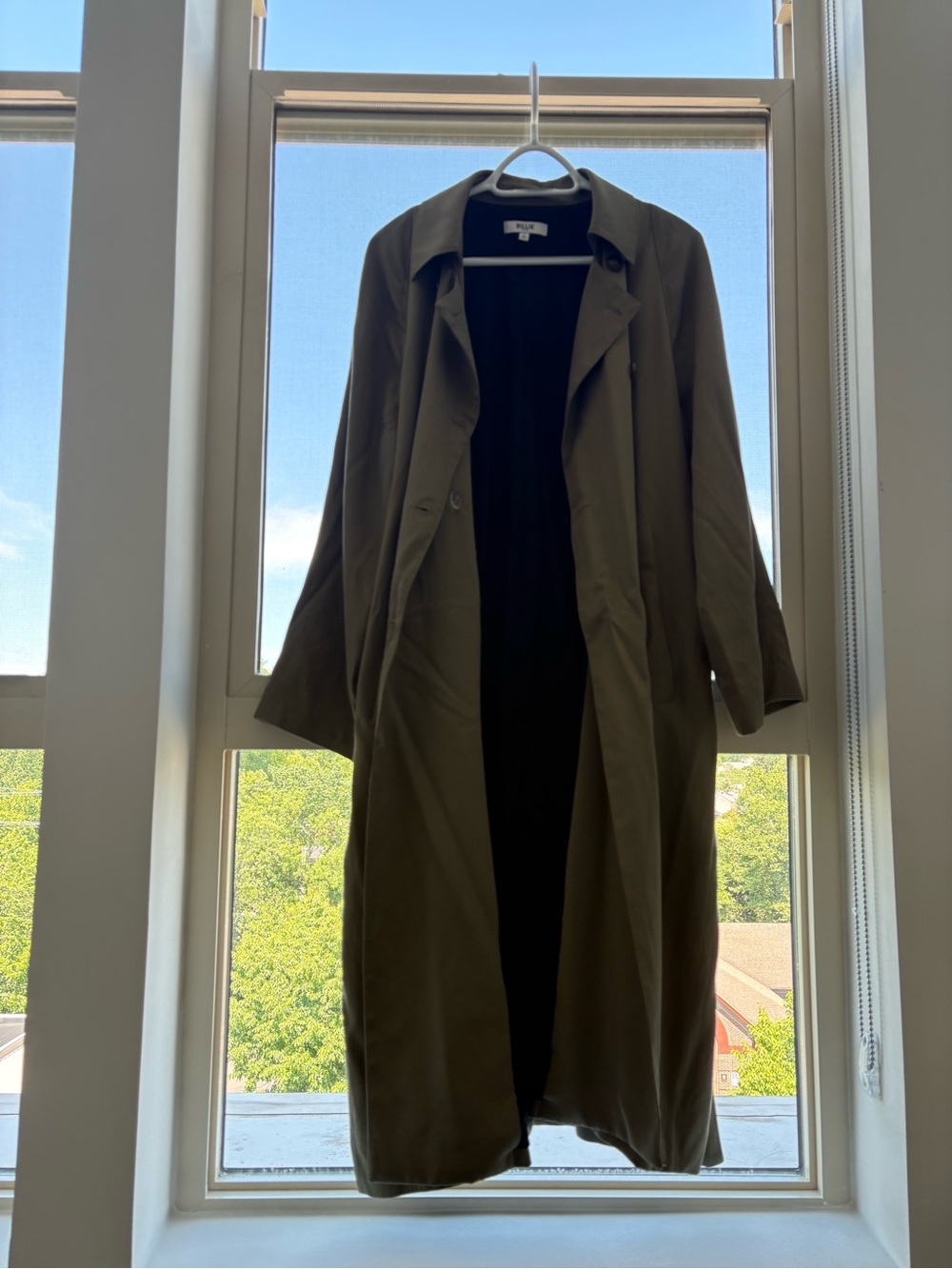 double breasted trench coat